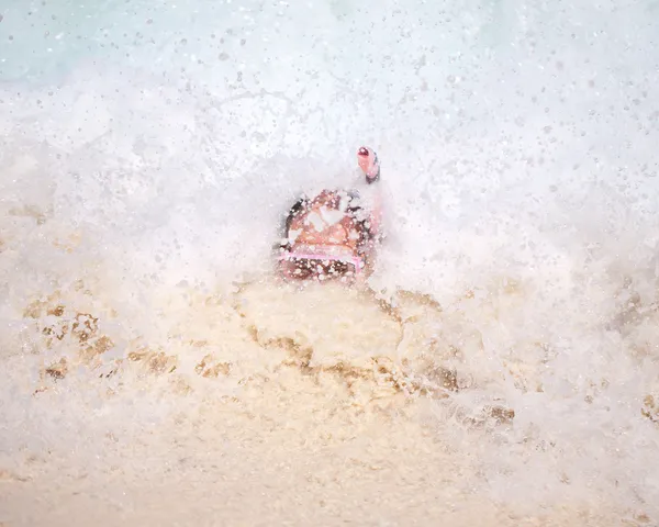  Drowning Snorkler — ストック写真